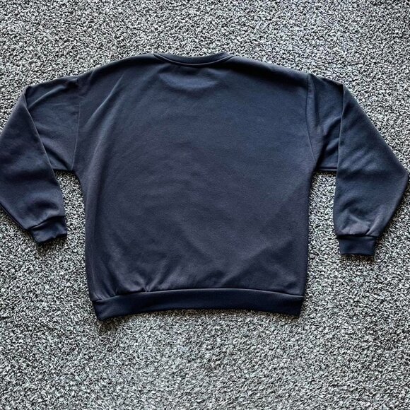 ACDC Sweatshirt Mens Medium/Large Black Graphic Tee 80s Rock on Grunge Crewneck - Picture 4 of 6